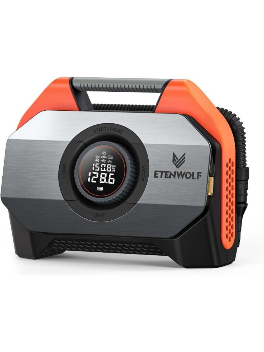 ETENWOLF VORTEX S6 Tire Inflator Portable Air Compressor, Cordless Air Pump